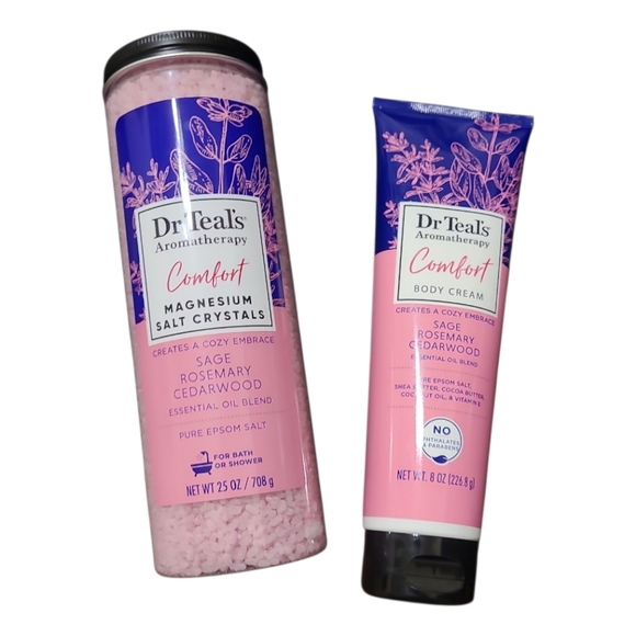 Dr. Teal's Comfort Body Cream and Salt Crystals Set - Picture 2 of 4